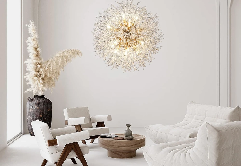 modern crystal flush mount chandelier