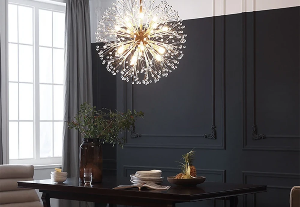 statement globe chandelier