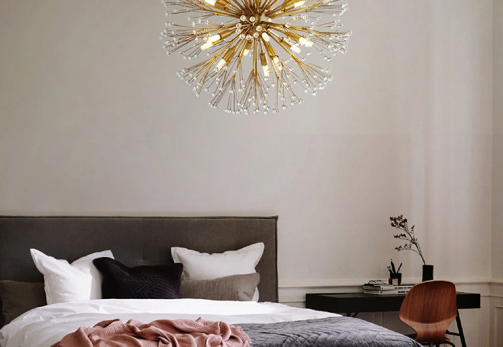 statement globe chandelier